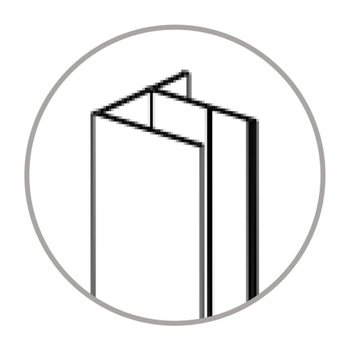 Profilo A Muro Per Box Doccia Cromato Modello Galileo/Leonardo/Darwin/Keplero A Marchio Mobo - 03 Profi.A Muro Galileo/Leonardo/Darwin/Keplero - Mob