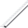 Alfer Profilo Quadrato Chiuso Jolly Alluminio Argento Cromato Mm. 10X2,5 Mt. 5.00 Pz