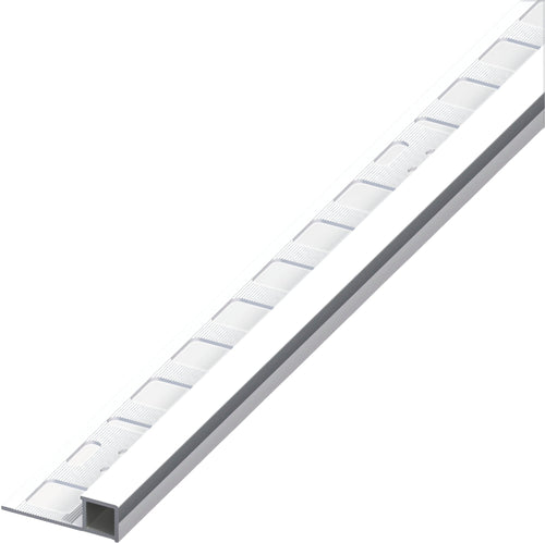 Alfer Profilo Quadrato Chiuso Jolly Alluminio Argento Cromato Mm. 10X2,5 Mt. 5.00 Pz