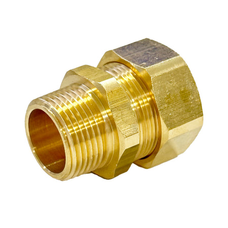 Raccordo Autocartellante In Ottone Filettato Maschio - Dn 16 X 3/4 - Zel