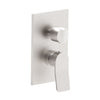 Rubinetto Miscelatore Monocomando Incasso Doccia Steel Looking 2 Uscite Con Deviatore Meccanico Seri - 1/2 - Steel Looking - Paf