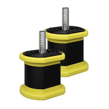 Supporto Antivibrante Per Staffe Di Condizionamento E A Pavimento Per Unità Esterne In Termoplastico - Dimensioni Mm : 40X40 Portata 200 Kg Per Kit - Vec