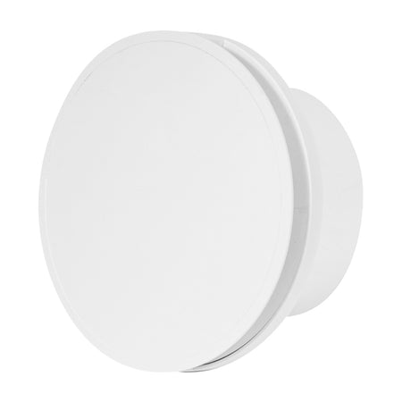 Aspiratore Tondo Elettrico In Abs Decorativo Bianco - Dim. Ee ¸141 Mm - Portata 100 M ³/H - 19 W - Ee ¸ 100 Foro - Vec