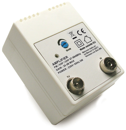 Amplificatore Per Antenne Tv Da Interno - 1 In/ 1 Out