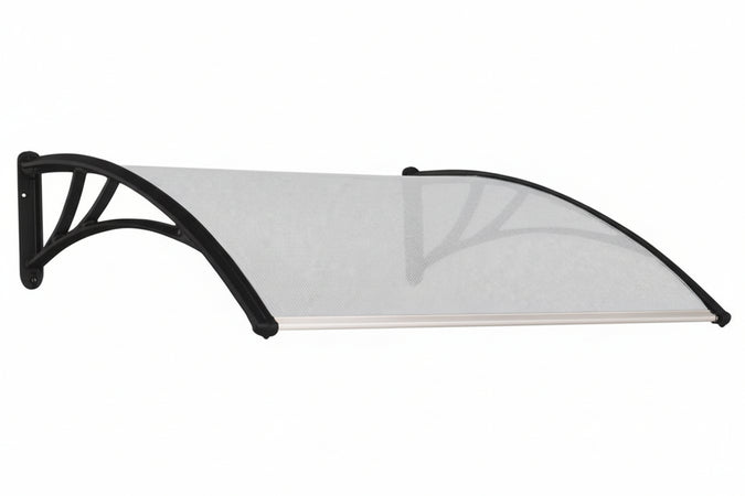 Pensilina In Policarbonato Alveolare Trasparente- - Cm.150X100X28H. - Vette