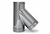 Raccordo Braga A 135 ° Acciaio Inox Aisi 304 Monoparete Spess. Mm.05- - Ee ¸ Mm.250 -