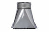 Tramoggia In Acciaio Inox Aisi 304 Monoparete Spessore Mm.0,6- - Mm.300X300 - Ø Mm.300 - Mm.330H. -