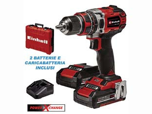Trapano Avvitatore A Percussione Batteria 18V 2Ah (Te-Cd 18/50 Li-I) - Einhell