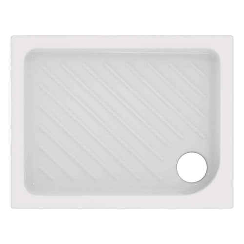 Piatto Doccia Rettangolare In Ceramica Modello Gemma 2 H.7 - Cm 80X100 - Cei