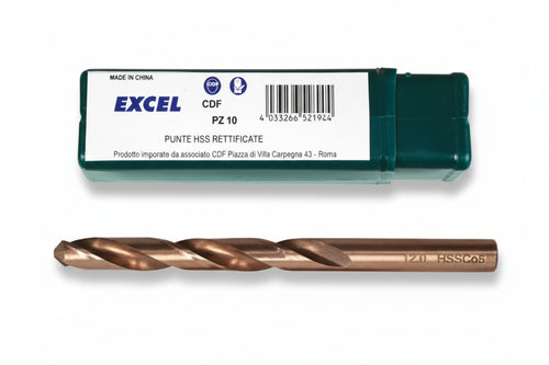 Punte Hss Rettificate Cobalto- - Ø Mm.3,25 - 10 Pezzi Excel