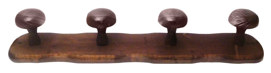 Appendiabito In Legno Scuro 4 Posti Cm. 48X9 H