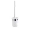 Porta Scopino Wc Da Parete In Ottone Cromato E Vetro Modello Pirenei - Dim. Cm (Lxpxh): 8,5X10,9X36,5 - Cromato - Gdy