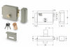 Elettroserratura Per Cancelli Con Tetto 6800- - Mm.50 Dx Verniciata (Y68000501) - Yale