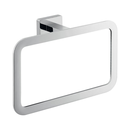 Porta Salviette Da Parete In Acciaio Inoc Cromato Modello Atena - Dim. Cm (Lxpxh): 22,5X5,6X14,5 - Cromato - Gdy