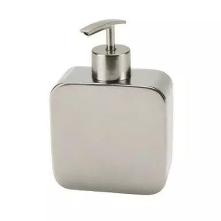 Dosa Sapone Da Appoggio In Acciao Inox Cromato Modello Polaris - Dim. Cm (Lxpxh): 10,2X4,5X14,9 - Cromato Lucido - Gdy