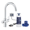 Rubinetto Miscelatore Monocomando 2 In 1 Per Lavello Serie Serie Blue Pure Baucurve Starter Kit Con - 3/8 - Gro