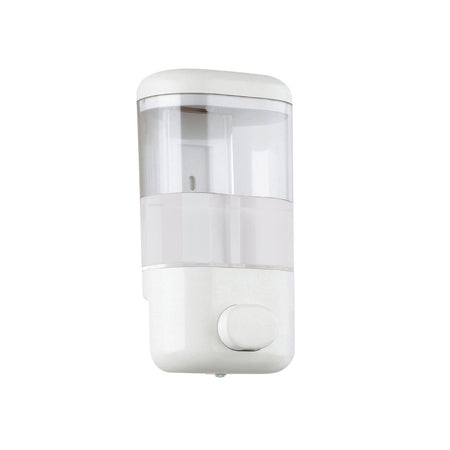 Dispenser Sapone Da Parete Push Pro In Plastica Bianco - Dim.Cm (Lxpxh):11X9X20,8 - Gdy
