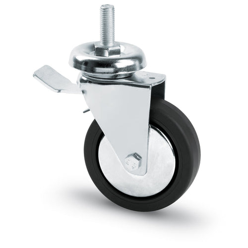 Avo Ruota Girevole Per Mobili+Freno Art. 154 Bis/B Mm. 80-Perno M10X30 4.00 Pz