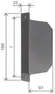 Avvolgitore Semincasso Completo Cintino Mm. 20 Mt. 5,5 (Interasse Fori Mm. 165)
