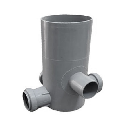 Pozzetto A Pavimento Alto 4 Vie Innesto In Pp - Ø40 H=19,5Cm