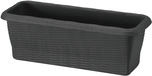 Bama Fioriera Rettangolare Paglia Normal Col. Antracite Cm. 40X20X17,5 H