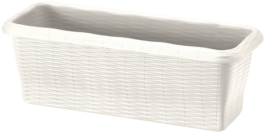 Bama Fioriera Rettangolare Paglia Normal Col. Panna Cm. 50X20X17,5 H