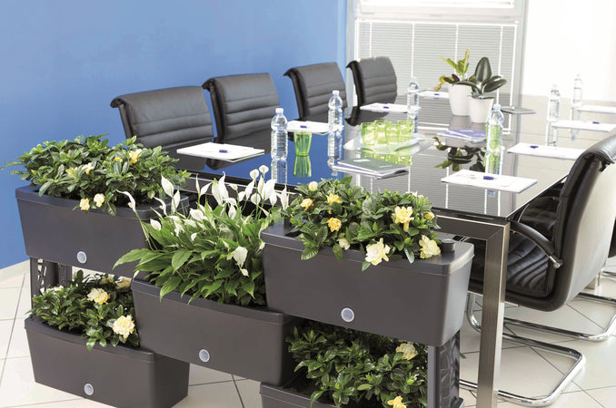 Bama Kit Fioriera Rettangolare Brick 5 Pz. Col. Grigio Cm. 60X23X27 H