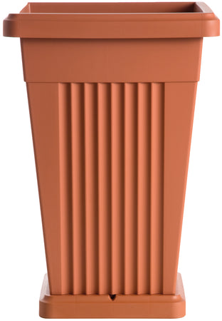 Bama Vaso Piramide Col. Terracotta Cm. 40X40X59 H