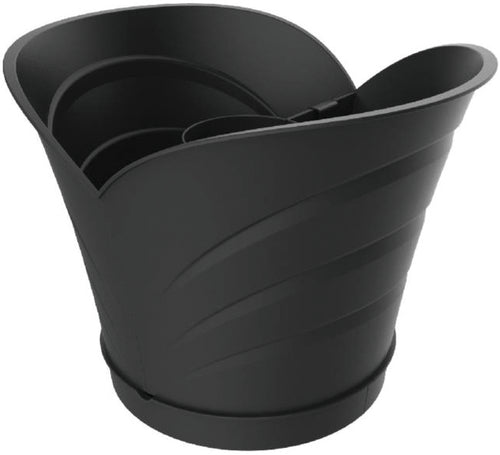 Bama Vaso Tulipano Set 2 Vasi Col. Grigio Cm. 34,5X19X30 H