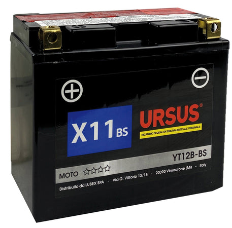 Batteria Avviamento Moto Ursus X4 Bs 3 Ah Mm. 114X71X86 H