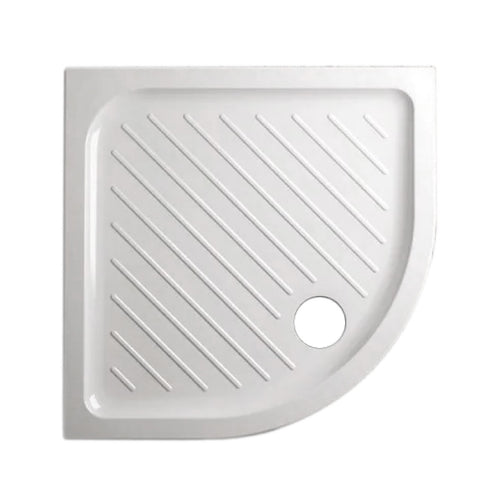Piatto Doccia Semicircolare In Ceramica Modello Gemma 2 H.7 - Cm 90X90 - Cei