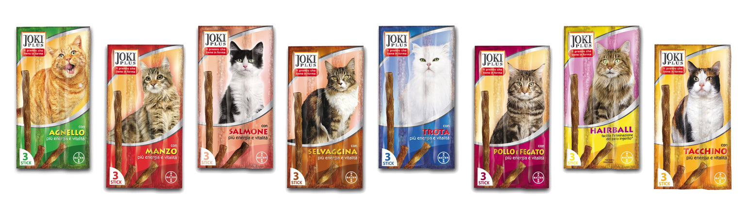 Bayer Barretta Snack Joki Plus Gatto Gusto Hairball(Rimuovi Pelo)