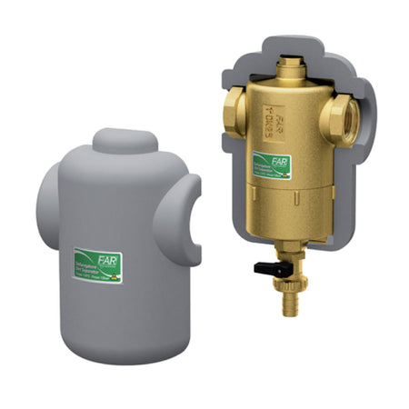 Filtro Defangatore Per Impianti Termici Con Magnete E Coibentazione - 11/2 - Femmina/Femmina - 12500 Gauss - Far