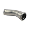 Raccordo Curvo 45 ° A Pressare In Acciaio Inox Maschio Femmina Serie Inoxpres Uniko - Ee ¸28 - Rmr