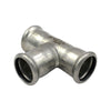 Raccordo A T A Pressare Intermedio In Acciaio Inox Serie Inoxpress Uniko - Ø18 - Rmr