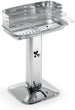 Ompagrill Barbecue Inox 60-40 Venus Pro System Griglia Acciaio Cromato Cm. 60,5X33 - H Cm. 89