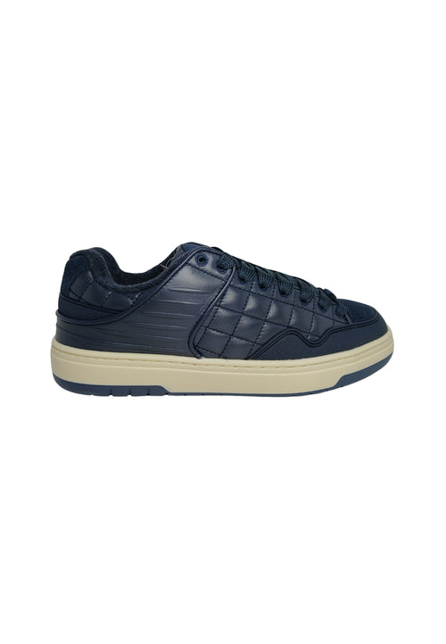 D.A.T.E. Scarpe Uomo DATE Sneakers Skate Soft Leather Blue da uomo