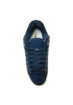 D.A.T.E. Scarpe Uomo DATE Sneakers Skate Soft Leather Blue da uomo