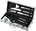 Ompagrill Set Utensili Per Barbecue Inox Valigetta In Alluminio 6 Pezzi