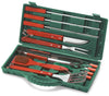 Ompagrill Set Utensili Per Barbecue Valigetta 12 Pezzi Manico Da Cm. 40