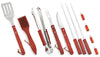 Ompagrill Set Utensili Per Barbecue Valigetta 12 Pezzi Manico Da Cm. 40