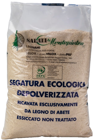 Segatura Ecologica Depolverizzata In Sacco Da 5 Kg Legno Di Abete Essiccato
