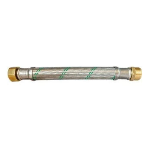 Flessibile Antivibrante Anti-Attorcigliamento Con Treccia In Acciaio Inox E Tubo Interno Termoplasti - M.F 1 -Lunghezza Cm70 -Curvatura 10 Cm -Dn25 -10 Bar - Neo