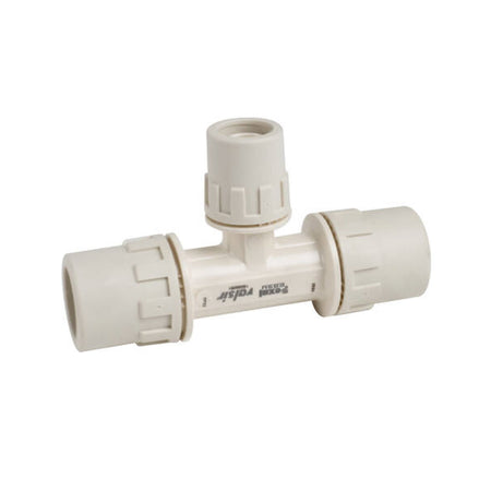 Raccordo A T Intermedio Ridotto A Passaggio Totale Connessione Mediante Bicchieratura In Tecnopolime - 26/2X20/2X26/2 - Vil