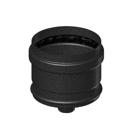 Tappo Scarico Condensa Smaltato Nero Opaco Per Stufa A Pellet - Ø80 - Cov