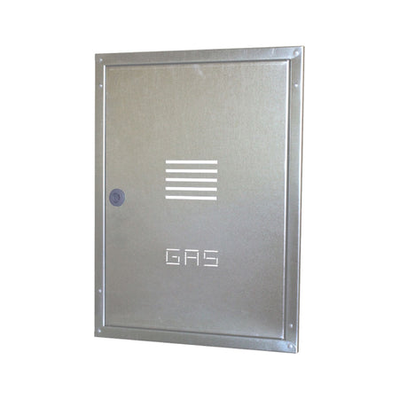 Sportello In Lamiera Zincata Per Contatore Gas - Dim: (Hxlxp): 45X35X2 Cm - Cie