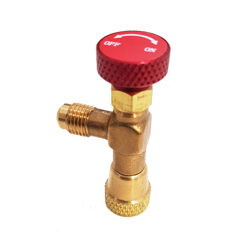 Rubinetto Premivalvola Shut-Off R410A - Ing.Fem.5/16 Sae Rh (Dx) -Usc.Mas.1/4 Sae Rh (Dx) - Ger