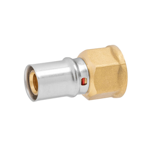 Raccordo Diritto Femmina A Pressare Per Tubo Multistrato Modello Ap102 - 3/4 Ø20X2 - Ape