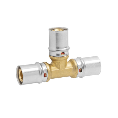 Raccordo A T Intermedio A Pressare Per Tubo Multistrato Modello Ap131 - Ø26X26X26 X3 - Ape