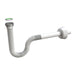 Sifone Scarico In Polipropilene Pp Flessibile Ed Estensibile Con Ghiera In Metallo Per Lavabo/Bidet - 11/4Ø32X230 Mm - Bon